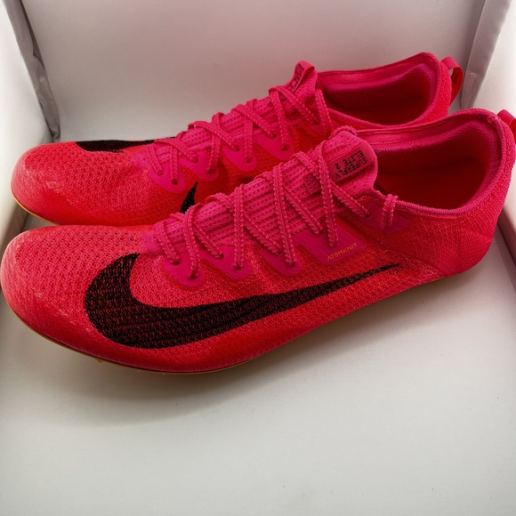 Nike ZoomX Dragonfly Track Shoes Mens 15 CD4382-600 AtomKnit Spikes Pink Bag New - Picture 5 of 16